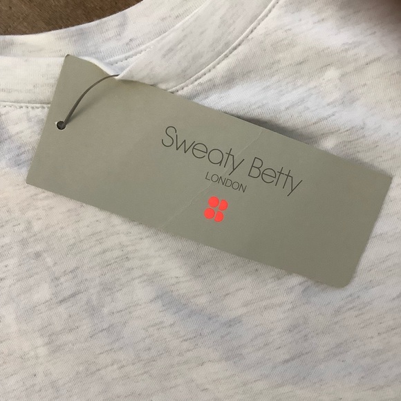 Sweaty Betty NWT Classic White Long Sleeve Tee, L - Picture 2 of 8
